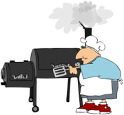 Chef at barbeque